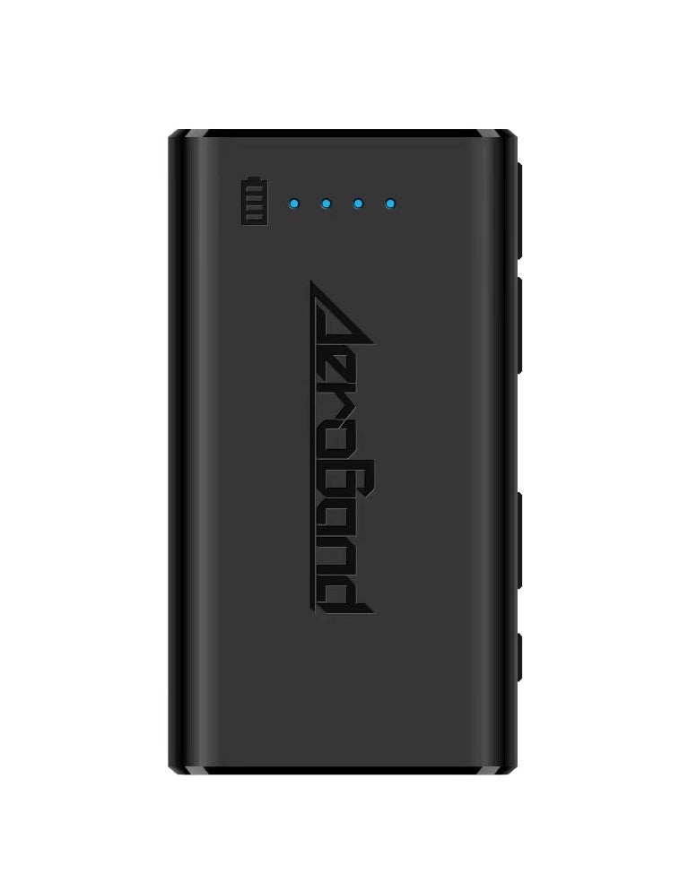 Black Aeroband PocketDrum adapter with LED indicators and battery level icon