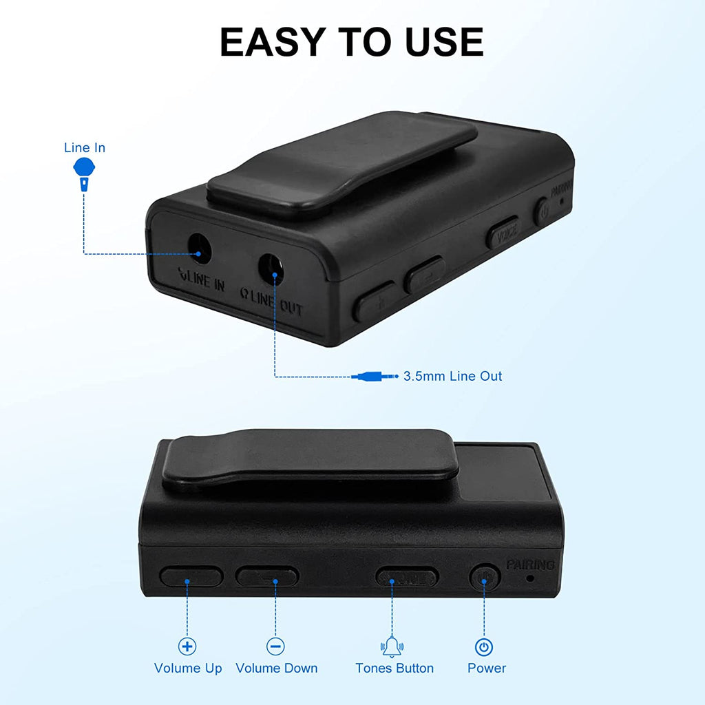 PocketDrum adapter: Line In, Line Out, Volume Up/Down, Tones, Power buttons. Easy to use.